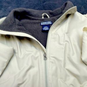 Lands End men’s beige coat great shape fully lined